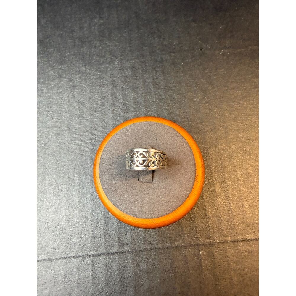 Retired JAMES AVERY Open Adorned Band Ring in Sterling Silver Size 7 - Picture 5 of 7
